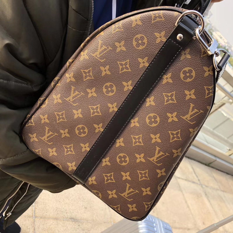 N41414 LV Keepall 55 旅行袋 LV行李包 LV斜挎包 LV旅行包 配肩帶