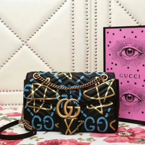 443496 Gucci GG Marmontϵ Wp Ϳfӡ ̖ 朗l米 ɫ