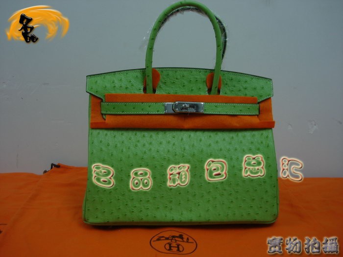Hermes Birkin 鉑金包 Hermes 手提包 Hermes經(jīng)典女包 30 Birkin 鴕鳥紋