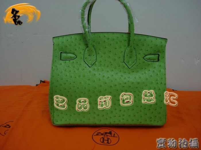 Hermes Birkin 鉑金包 Hermes 手提包 Hermes經(jīng)典女包 30 Birkin 鴕鳥紋
