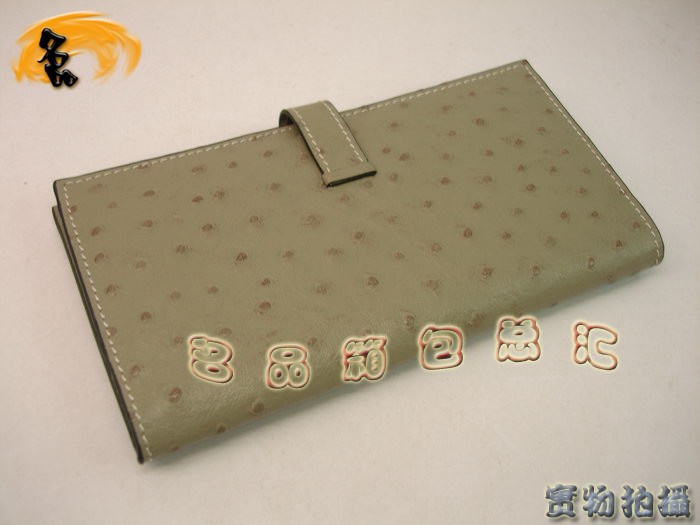 Hermes錢包 女包 Hermes中長款包 Hermes 鴕鳥紋 Hermes包包