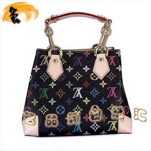 M40048 LV經典老花 LV女包 LV手提包 LV單肩包 LV黑彩 LV七彩