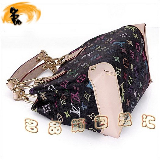 M40048 LV經典老花 LV女包 LV手提包 LV單肩包 LV黑彩 LV七彩