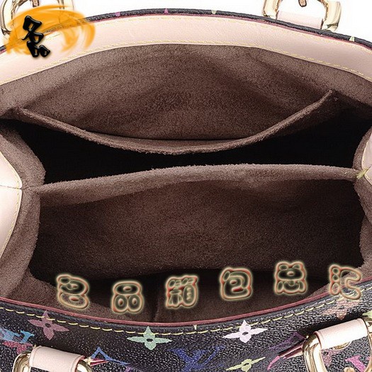 M40048 LV經典老花 LV女包 LV手提包 LV單肩包 LV黑彩 LV七彩