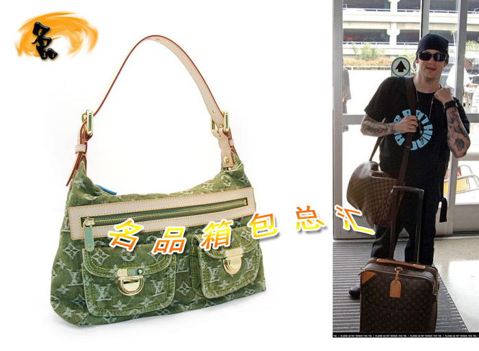 M95049 LV單肩包 LV牛仔包 LV經(jīng)典老花 LV手提包 LV女包