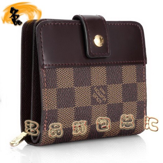 N61668 LV經典棋盤格 LV男士短款錢夾 LV錢包 LV格仔系列男士錢包