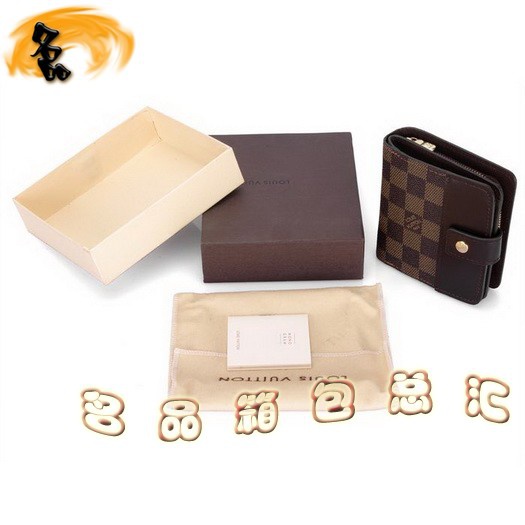 N61668 LV經典棋盤格 LV男士短款錢夾 LV錢包 LV格仔系列男士錢包