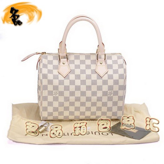 N41534 LV手提包 LV經(jīng)典款 LV白色棋盤格 LV女包