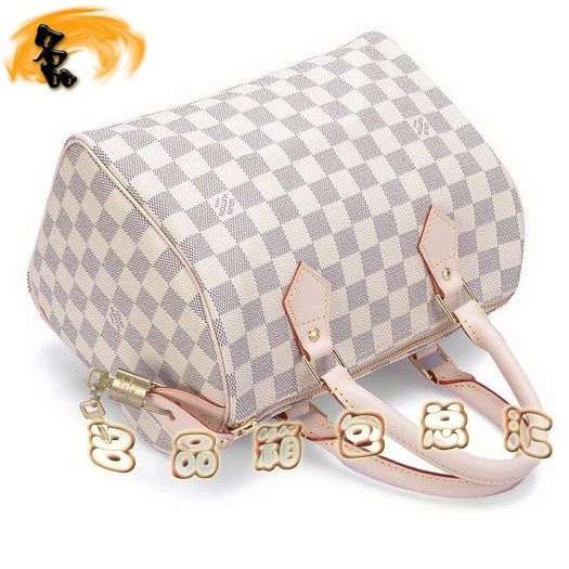 N41534 LV手提包 LV經(jīng)典款 LV白色棋盤格 LV女包