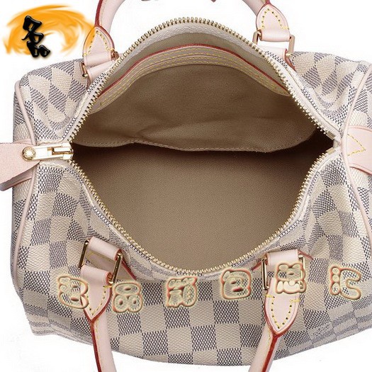 N41534 LV手提包 LV經(jīng)典款 LV白色棋盤格 LV女包