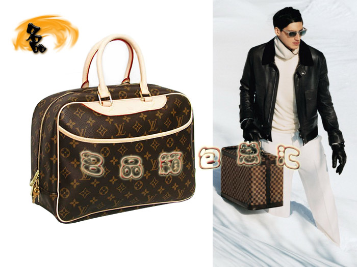 M47270 LV老花包 LV男包 LV手提包 1:1 LV新款 Deauville手袋