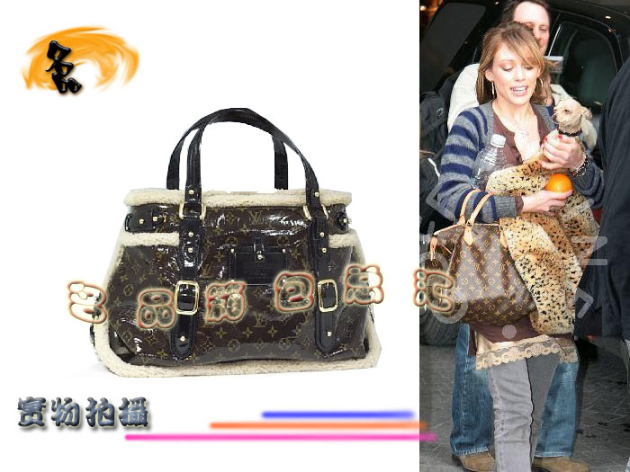 M95573 LV經(jīng)典老花羊毛滾邊包 LV女包 LV手提包 LV單肩包