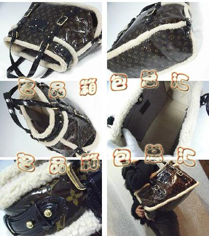 M95573 LV經(jīng)典老花羊毛滾邊包 LV女包 LV手提包 LV單肩包