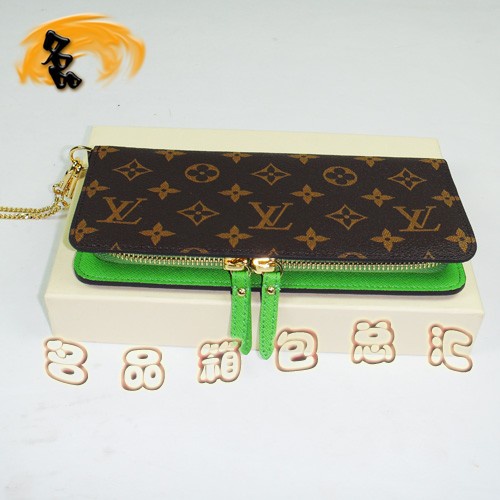 M66565 Louis Vuitton LV長款錢包 LV老花 LV女包 LV錢包 綠里