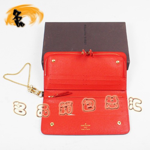 M66567 Louis Vuitton LV長(zhǎng)款錢(qián)包 LV老花 LV女包 LV錢(qián)包 紅里