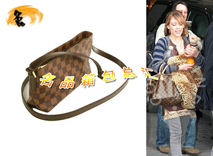 N48049 LV斜挎包 LV女包 LV單肩包 LV經(jīng)典棋盤格 LV包包