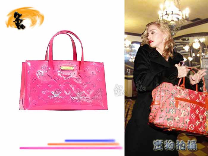 M93643 LV手提包 LV漆皮包 LV單肩包 LV棋盤格 LV新款壓花女包