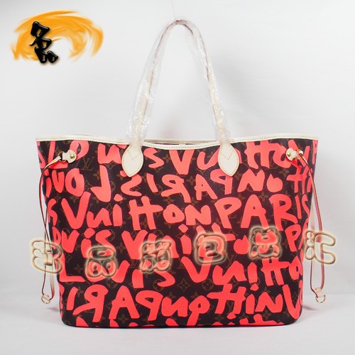 M93701 LV新款 Neverfull 涂鴉系列 女士手提包 LV時尚女包 LV單肩包 LV手袋