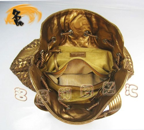 78917 BOTTEGA VENETA 寶緹嘉 經典款編織手袋 金色時尚女士手提包