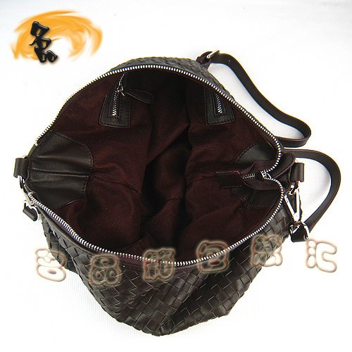 80020 BOTTEGA VENETA寶緹嘉 新款時尚斜挎包 深啡色編織女包