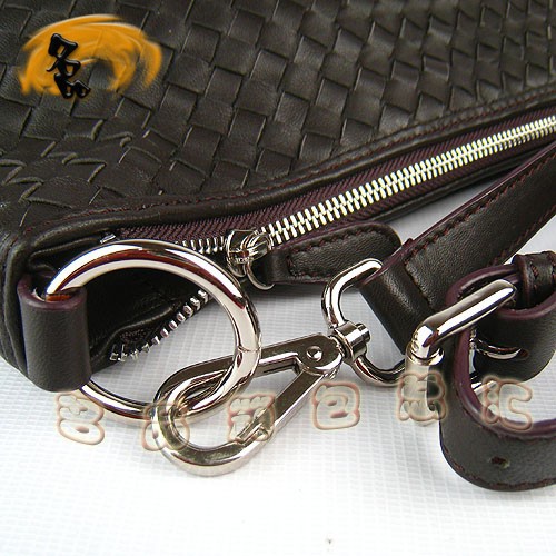 80020 BOTTEGA VENETA寶緹嘉 新款時尚斜挎包 深啡色編織女包