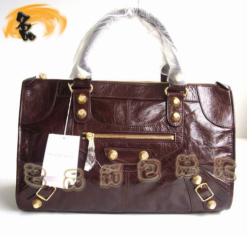 084324B 新款超A牛皮時尚手提包 BALENCIAGA經典款女包 巴黎世家機車包