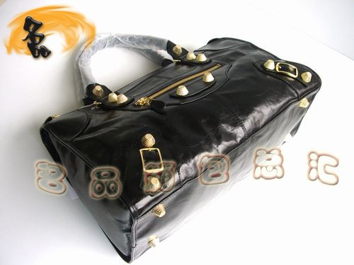 084324B BALENCIAGA熱賣(mài)新款時(shí)尚牛皮女士手提包 巴黎世家 經(jīng)典款 機(jī)車(chē)包