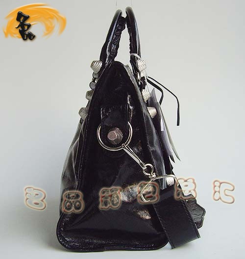 084332A 巴黎世家新款牛皮女士手提包 BALENCIAGA經典款機車包 斜挎包 女包