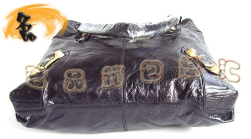 084326B 超A品質 巴黎世家黑色高檔牛皮時尚女士手提/手挽包 BALENCIAGA機車包
