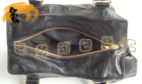 084326B 超A品質 巴黎世家黑色高檔牛皮時尚女士手提/手挽包 BALENCIAGA機車包