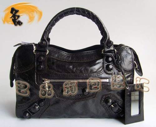 084832 超A1:1品質 時尚女士牛皮手提包 巴黎世家斜挎包 BLENCIAGA機車包