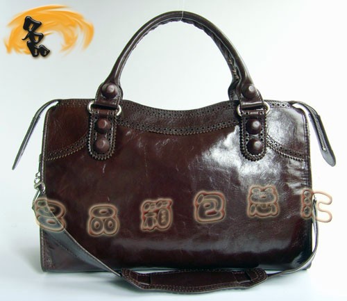 084832 專柜品質 BLENCIAGA時尚女士手提包 巴黎世家斜挎包 經典機車包