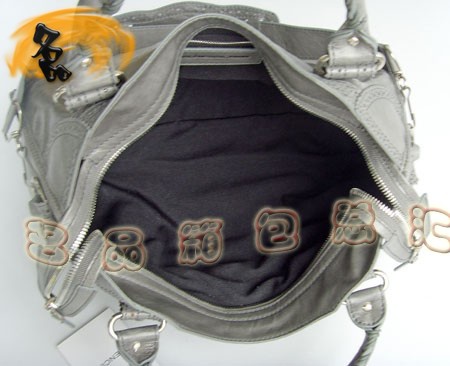 084832 新款深灰色牛皮時(shí)尚女士手提包 BLENCIAGA斜挎包 巴黎世家機(jī)車包 女包