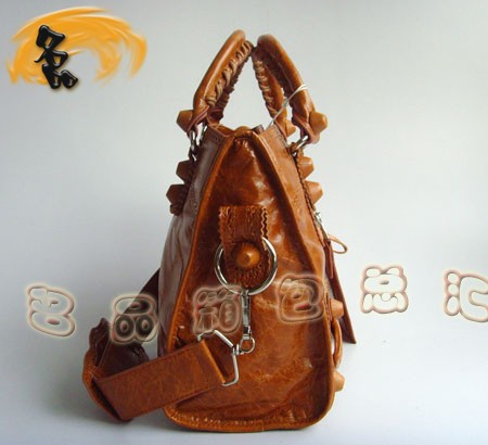 084832 BLENCIAGA 新款蕾絲邊牛皮時尚女士手提包 斜挎包 巴黎世家機車包 女包