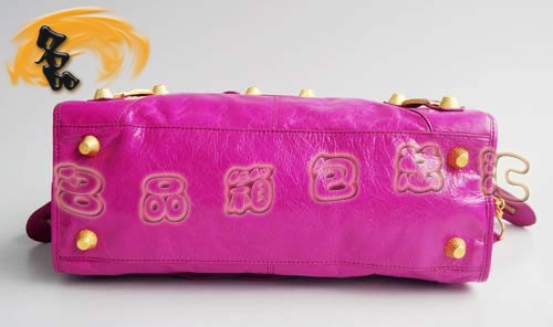 084328B 超A品質(zhì)時尚女包 BLENCIAGA/巴黎世家新款牛皮女士手提包 機車包