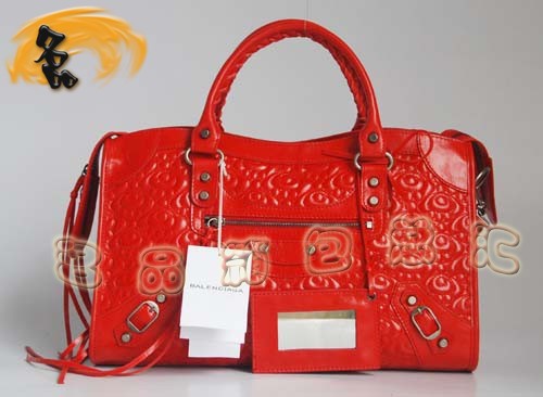 084932 專柜品質最新款牛皮時尚女士手提包 BALENCIAGA經典款機車包 斜挎包