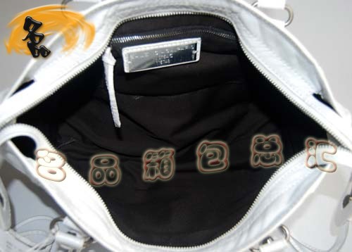 084932 正品品質 巴黎世家刺繡系列時尚女士手提包 BALENCIAGA斜挎包 機車包