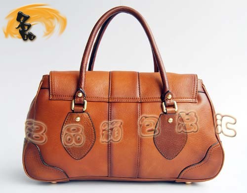 80045 Prada最新款 Prada高檔牛皮包 Prada手提包 Prada經典款 淺啡色