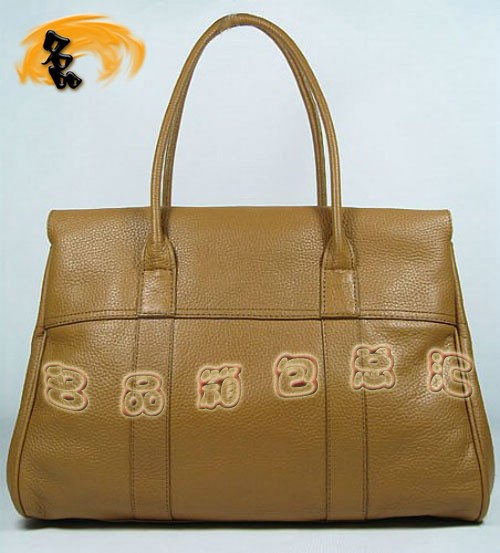 7803 瑪百莉最新廣告款 時尚女士手提包 Mulberry單肩包 Mulberry女包 土黃色