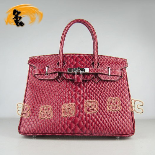 6088 1:1品質 Hermes最新款 魚紋手提包 Hermes Birkin 鉑金包 Hermes女包
