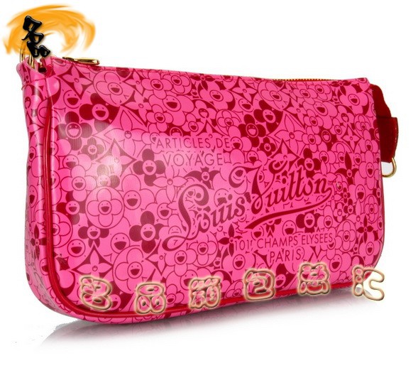 M93166 LV單肩包 LV新款沙灘系列小肩包 LV女包 LV太陽花沙灘包 桃紅色