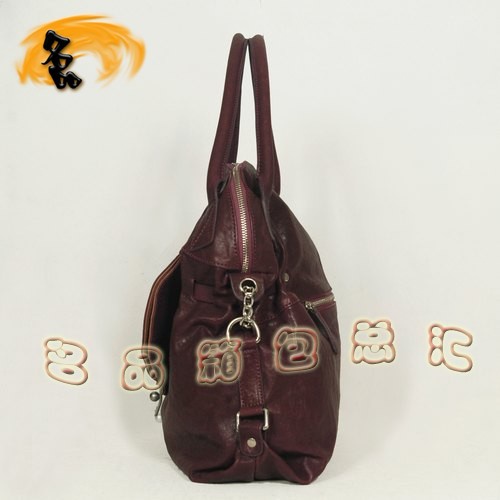 8387 熱賣暢銷女包 Marc Jacobs時尚手提女包 Marc Jacobs經典款 單肩包 紫紅色