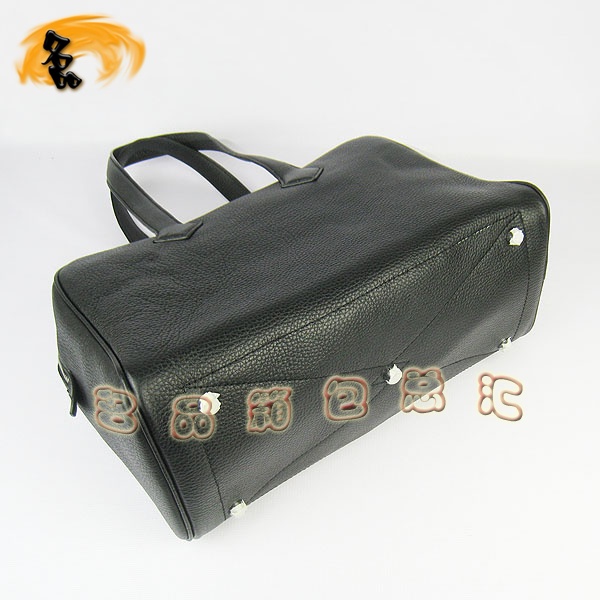 H2802 Hermes進(jìn)口牛皮荔枝紋女包 Hermes單肩包 愛(ài)馬仕手提包 配有絲巾 黑色