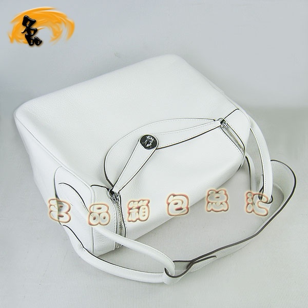 6208 Hermes Lindy系列 Hermes單肩包 女包 Hermes 手提包荔枝紋 白色