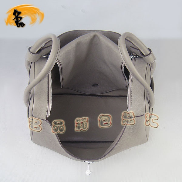 6208 Hermes Lindy系列 Hermes單肩包 女包 Hermes 手提包荔枝紋 灰色