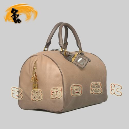 8599 Prada時尚新款休閑女包 普拉達經典手提包 Prada斜挎包 黑配粉色