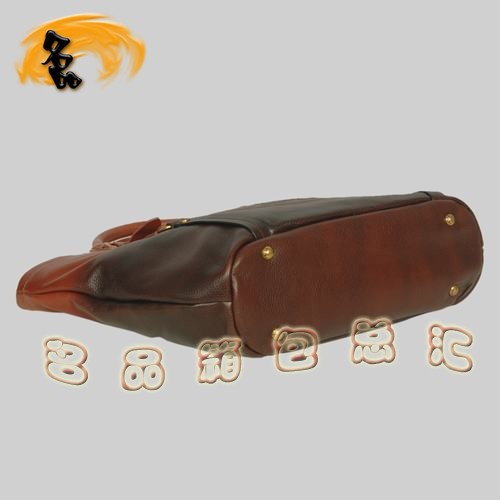 8612 Prada熱銷1:1品質女包 普拉達經典牛皮手提包 Prada肩包 黑配啡色