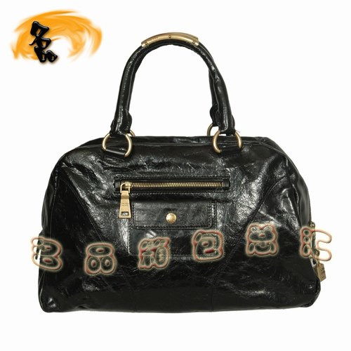 081117 Prada高檔女包 普拉達(dá)經(jīng)典時尚全皮手提包 Prada肩包 黑色