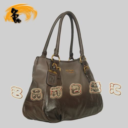 161834 Prada女包 普拉達(dá)絢麗時(shí)尚單肩女包 Prada斜挎包 深啡色