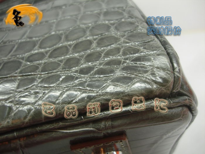 05600 Hermes Birkin 鉑金包 Hermes 女包 真鱷魚皮 深灰色 手提包 訂制品 實時報價